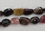 CTO382 15.5 inches 9*11mm natural tourmaline nuggets beads