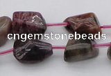 CTO396 15.5 inches 10*12mm - 12*16mm nuggets tourmaline gemstone beads