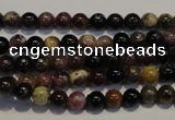 CTO399 15.5 inches 5mm round natural tourmaline gemstone beads