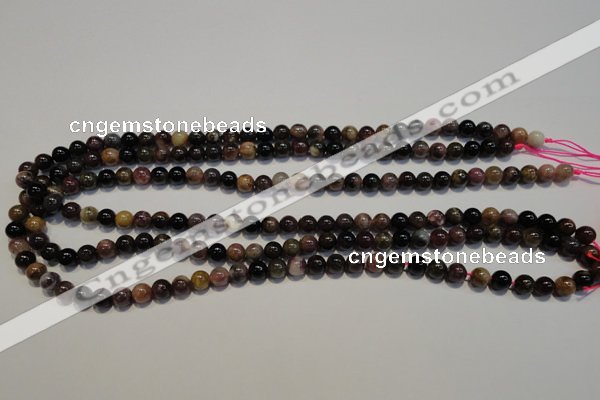 CTO400 15.5 inches 6mm round natural tourmaline gemstone beads