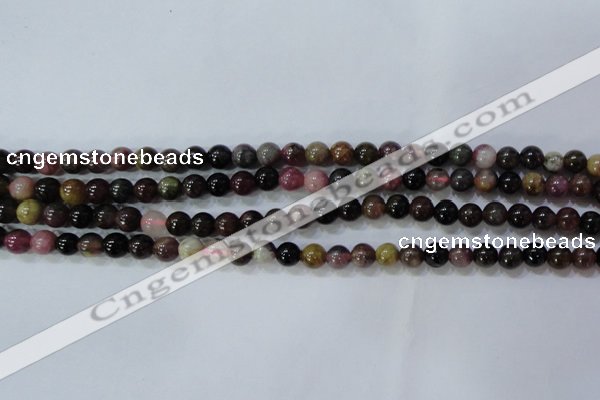 CTO453 15.5 inches 6mm round natural tourmaline gemstone beads