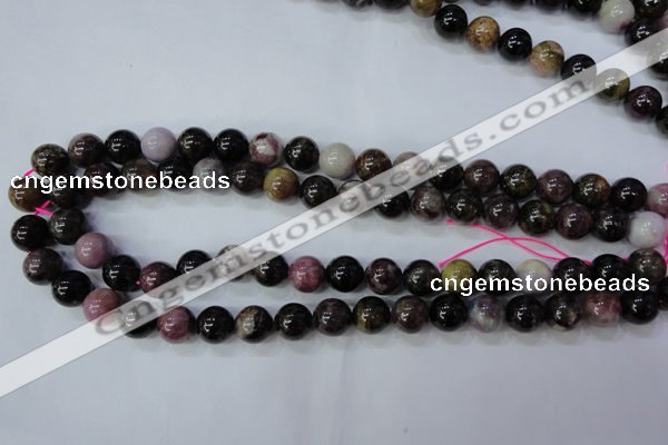 CTO456 15.5 inches 11mm round natural tourmaline gemstone beads