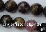 CTO466 15.5 inches 11mm faceted round natural tourmaline gemstone beads