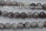 CTO482 15.5 inches 8mm faceted round pink tourmaline gemstone beads