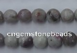 CTO483 15.5 inches 10mm faceted round pink tourmaline gemstone beads