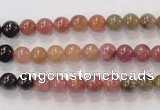 CTO52 15.5 inches 5.5mm - 6mm round natural tourmaline beads wholesale