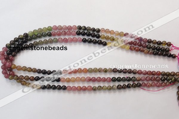 CTO52 15.5 inches 5.5mm - 6mm round natural tourmaline beads wholesale