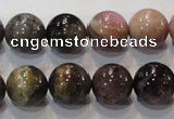 CTO53 15.5 inches 12mm round natural tourmaline beads wholesale