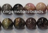 CTO53 15.5 inches 12mm round natural tourmaline beads wholesale