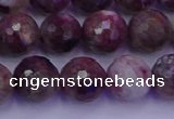 CTO614 15.5 inches 9mm faceted round tourmaline gemstone beads