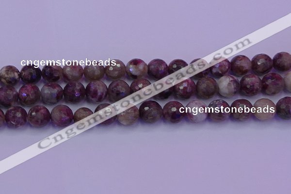 CTO616 15.5 inches 11mm faceted round tourmaline gemstone beads