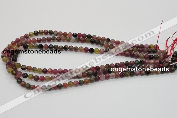 CTO62 15.5 inches 6mm round natural tourmaline gemstone beads