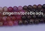 CTO621 15.5 inches 5mm round tourmaline gemstone beads wholesale