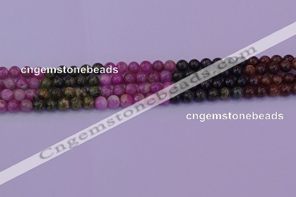 CTO628 15.5 inches 7mm round tourmaline gemstone beads wholesale