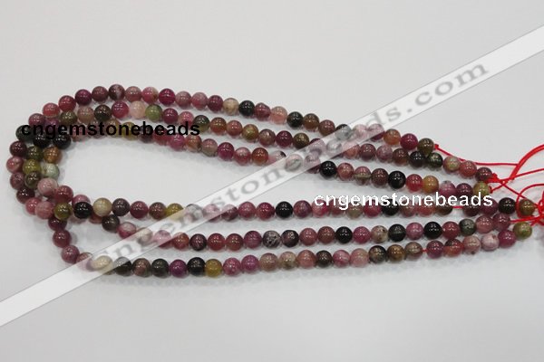 CTO63 15.5 inches 7mm round natural tourmaline gemstone beads