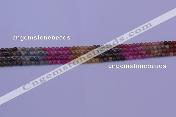 CTO630 15.5 inches 4mm round tourmaline gemstone beads wholesale