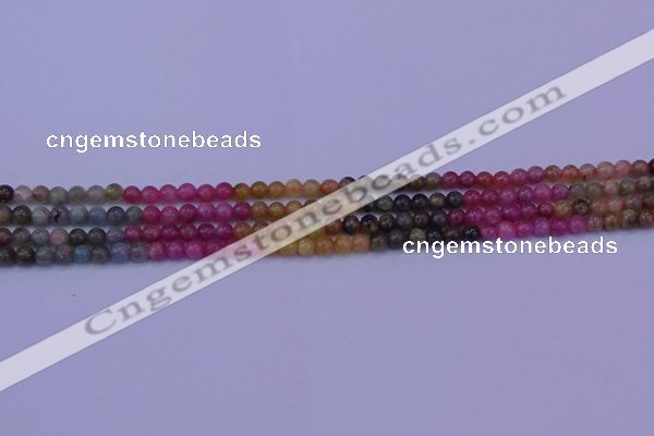 CTO631 15.5 inches 5mm round tourmaline gemstone beads wholesale