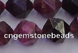 CTO653 15.5 inches 12mm faceted nuggets tourmaline gemstone beads