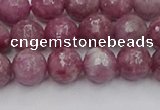 CTO658 15.5 inches 8mm faceted round Chinese tourmaline beads