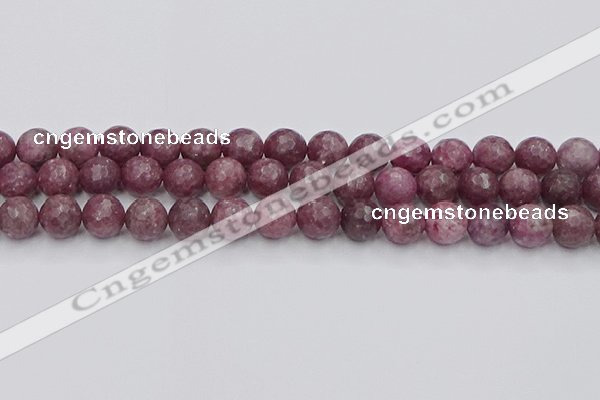 CTO659 15.5 inches 10mm faceted round Chinese tourmaline beads