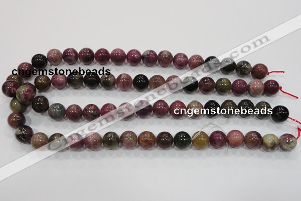CTO66 15.5 inches 12mm round natural tourmaline gemstone beads