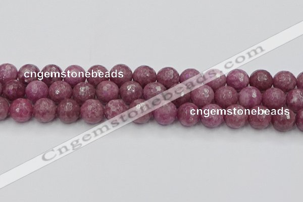 CTO660 15.5 inches 12mm faceted round Chinese tourmaline beads