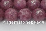 CTO661 15.5 inches 14mm faceted round Chinese tourmaline beads