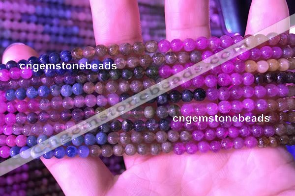 CTO665 15.5 inches 4mm round natural tourmaline gemstone beads