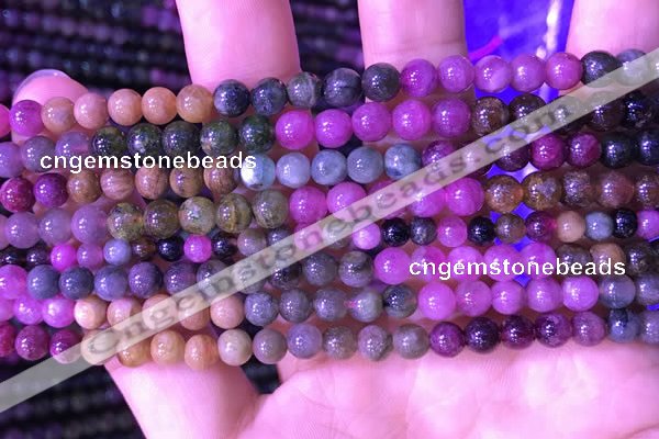 CTO666 15.5 inches 5mm round natural tourmaline gemstone beads