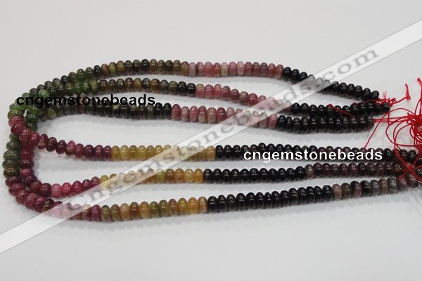 CTO69 15.5 inches 5*8mm rondelle natural tourmaline gemstone beads