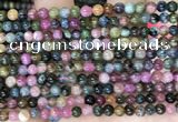 CTO695 15.5 inches 4mm round tourmaline gemstone beads