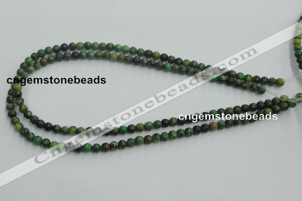 CTP02 15.5 inches 6mm round yellow green pine gemstone beads wholesale