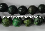 CTP204 15.5 inches 12mm round yellow pine turquoise beads wholesale