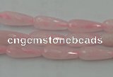 CTR01 15.5 inches 6*16mm faceted teardrop rose quartz beads