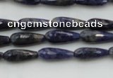 CTR04 15.5 inches 6*16mm faceted teardrop sodalite gemstone beads