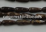 CTR05 15.5 inches 6*16mm faceted teardrop bronzite gemstone beads