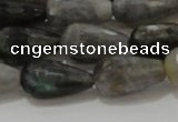CTR120 15.5 inches 10*20mm faceted teardrop labradorite beads