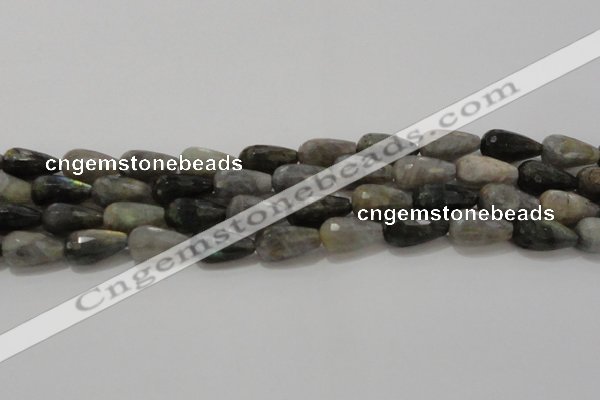 CTR120 15.5 inches 10*20mm faceted teardrop labradorite beads