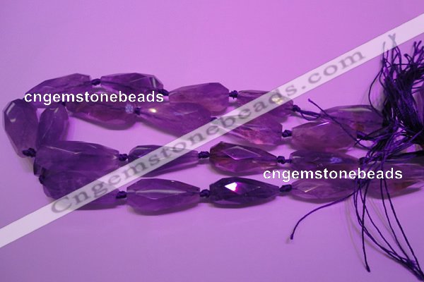 CTR204 14*34mm - 17*40mm faceted teardrop ametrine gemstone beads