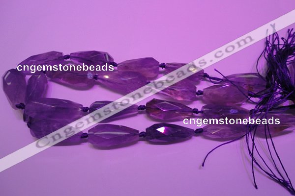 CTR204 14*34mm - 17*40mm faceted teardrop ametrine gemstone beads