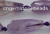 CTR210 15.5 inches 15*25mm - 16*40mm faceted teardrop ametrine beads