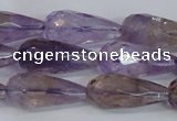 CTR300 15.5 inches 12*25mm faceted teardrop natural ametrine beads