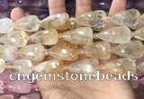 CTR351 15.5 inches 15*25mm faceted teardrop citrine beads