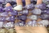 CTR354 15.5 inches 15*25mm faceted teardrop lavender amethyst beads