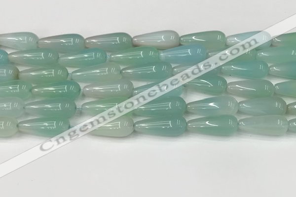 CTR404 15.5 inches 8*20mm teardrop agate beads wholesale