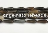 CTR414 15.5 inches 10*30mm teardrop agate beads wholesale