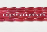 CTR419 15.5 inches 10*30mm teardrop agate beads wholesale