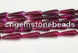 CTR420 15.5 inches 10*30mm teardrop agate beads wholesale