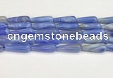 CTR425 15.5 inches 10*30mm teardrop agate beads wholesale