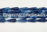 CTR427 15.5 inches 10*30mm teardrop agate beads wholesale